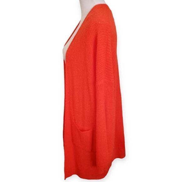 DREAMERS RED DRESS BOUTIQUE ORANGE CARDIGAN SZ.M/L EUC - Picture 4 of 9